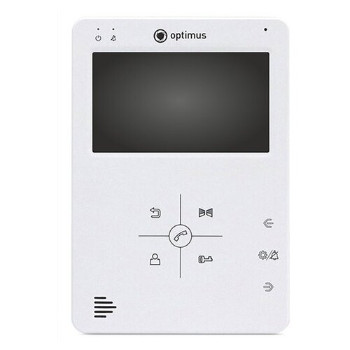 Видеодомофон овый 4.3 tft lcd optimus cctv В0000011977 200х150х50мм белый видеодомофон optimus vm 10 1 w