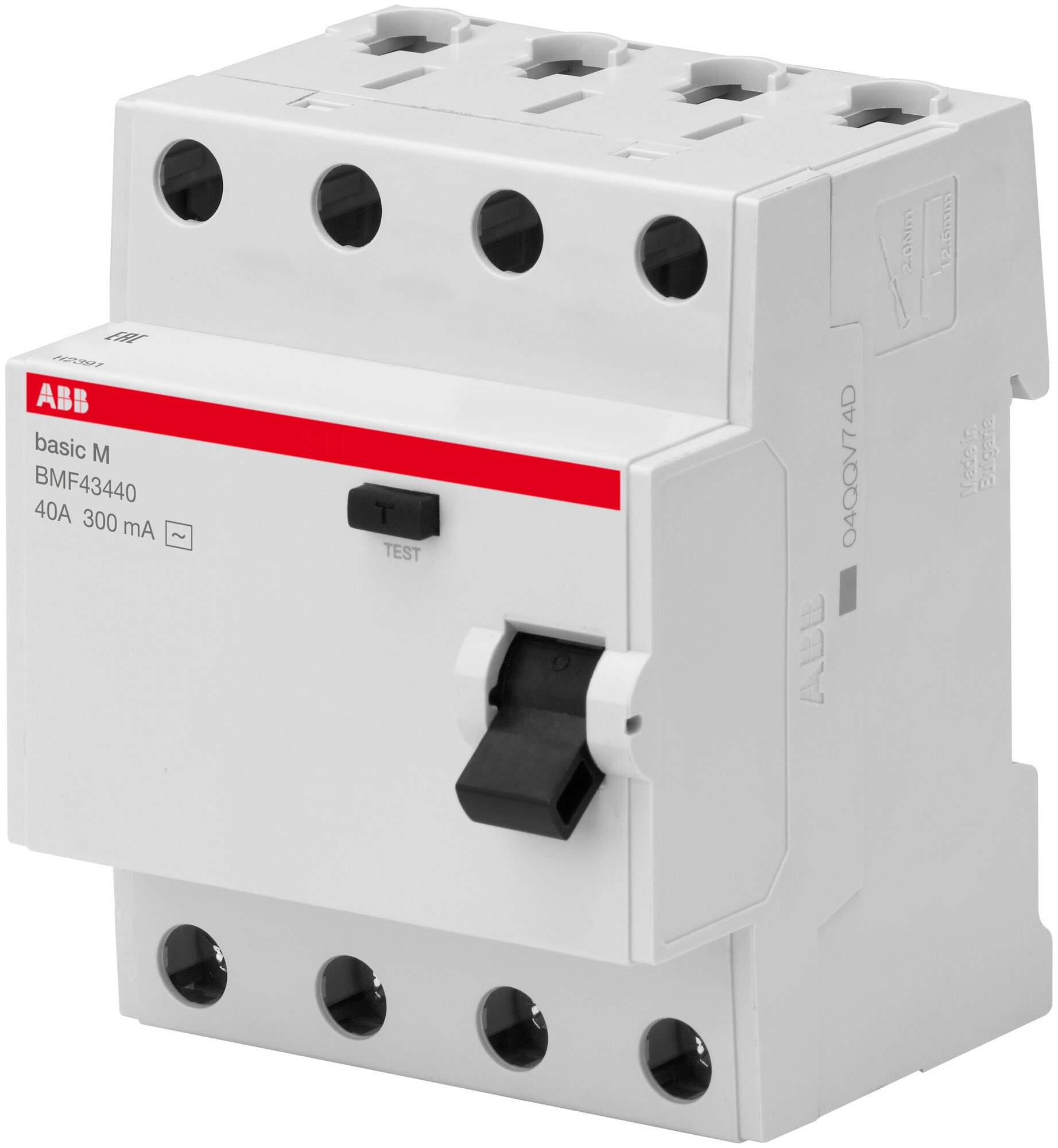 Устройство защитного отключения (УЗО) ABB Basic M 4P, 40A, 30мA, AC, BMF41440