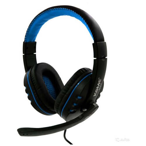 Наушники проводные KOMC B21 GAME головные черно-синий 207500₽