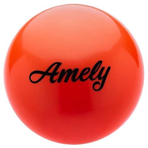 Мяч для художественной гимнастики Amely AGB-101, 15 см, оранжевый