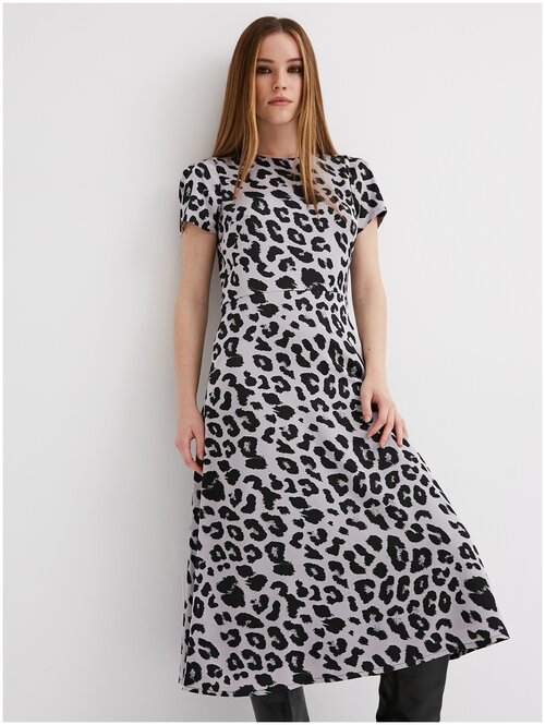 Платье YULIASWAY, полуприлегающее, миди, размер XL, серый