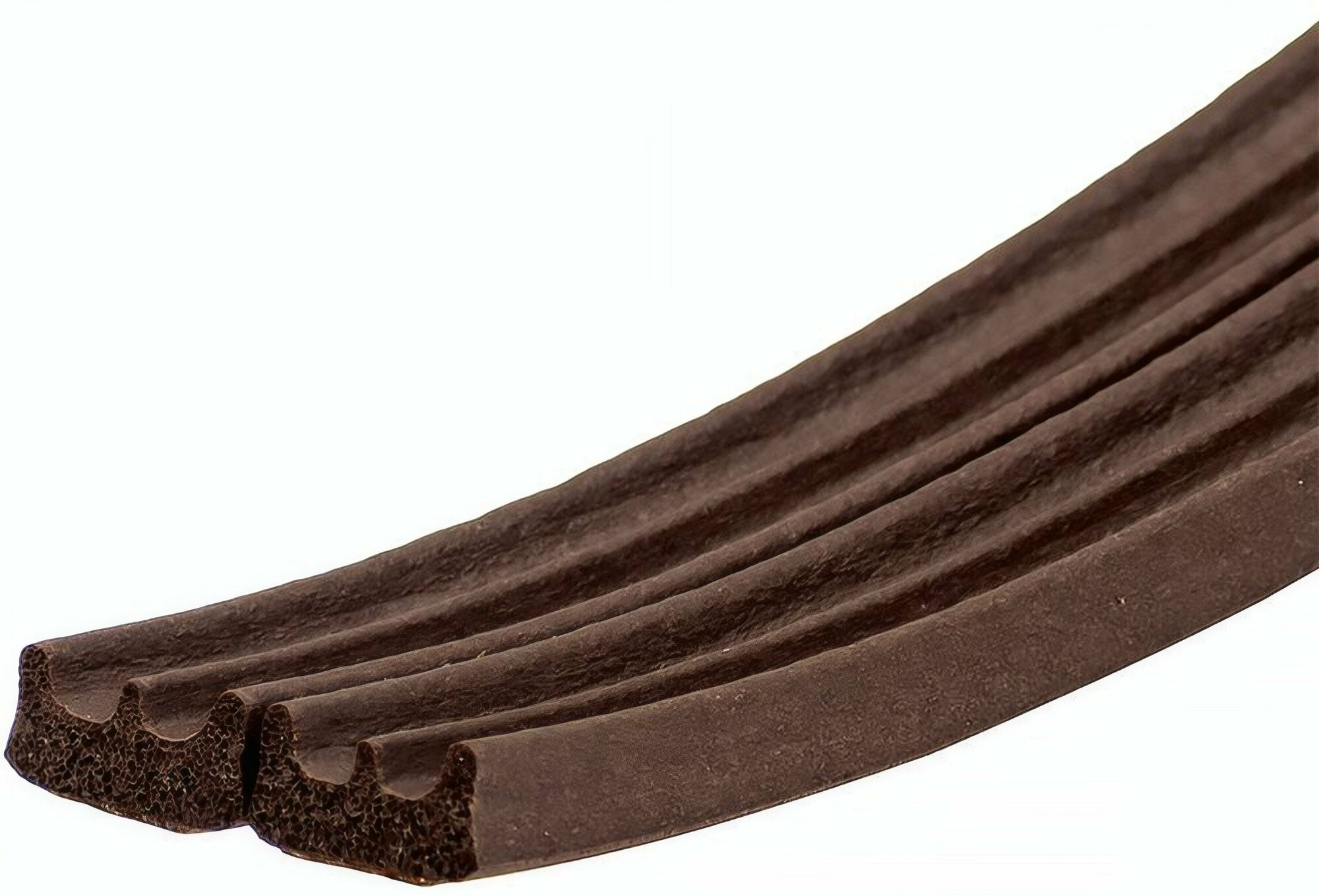 Самоклеющийся резиновый уплотнитель, 9х4 мм, длина 6 м, коричневый, Е-профиль - прекрасно подойдет для заделки щелей или изоляции оконных рам. - фотография № 3