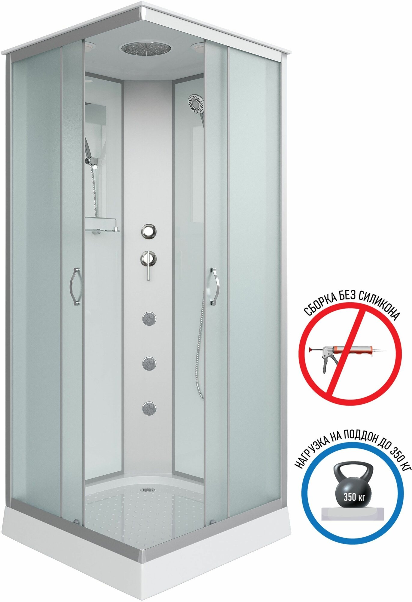 фото Душевая кабина Niagara NG-1101-14G (900х900х2150)