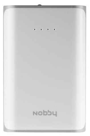 Портативный аккумулятор Nobby Practic 012-001, белый