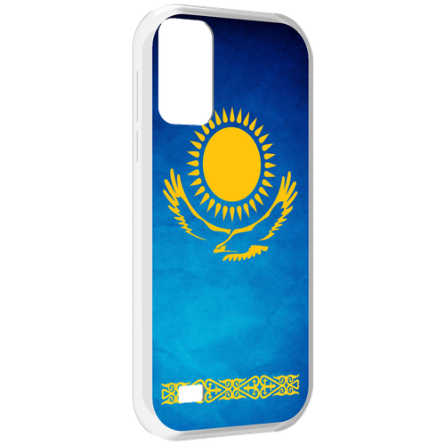 Чехол MyPads герб и флаг казахстана для Oukitel C31 задняя-панель-накладка-бампер
