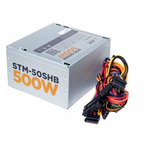 W23803, Блоки питания STM-50SHB 500W, ATX, 120mm ball bearing, 3xSATA