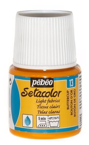 Краски и контуры по ткани PEBEO Краска для светлых тканей Setacolor 45 мл 329-013 лютик