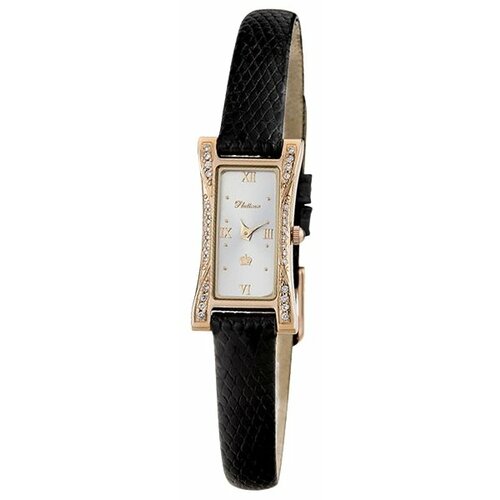 Наручные часы Platinor женские, кварцевые, корпус золото, 585 проба, бриллиантсеребряный