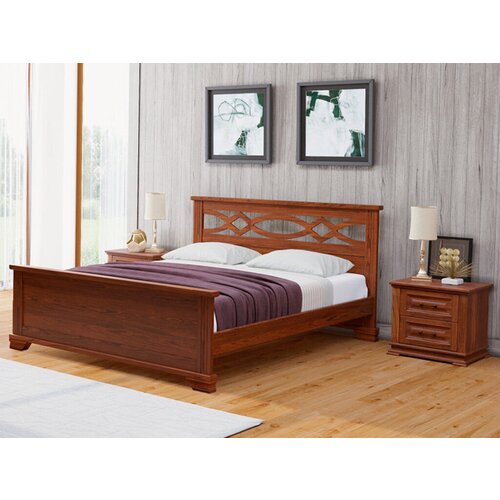 Деревянная кровать из массива сосны Лира, 90х190 см (габариты 104х204 см).