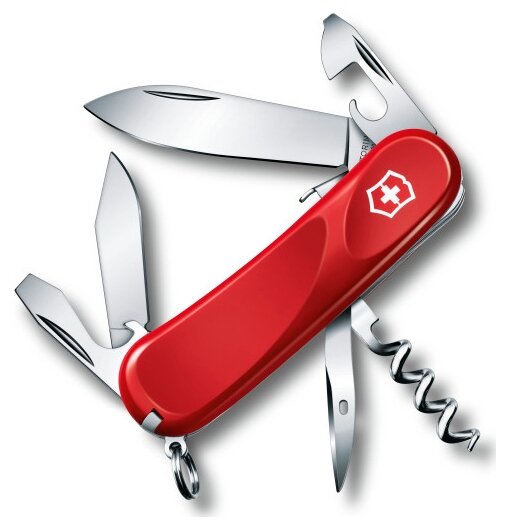 Нож перочинный Victorinox Evolution S101 (2.3603.SE) 85мм 12функций красный карт.коробка - фото №1