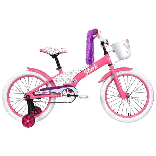 Детский велосипед Stark Tanuki 18 Girl (2023) белый Один размер