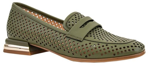 Туфли лодочки  Milana, натуральная кожа, полнота F, размер 37, зеленый
