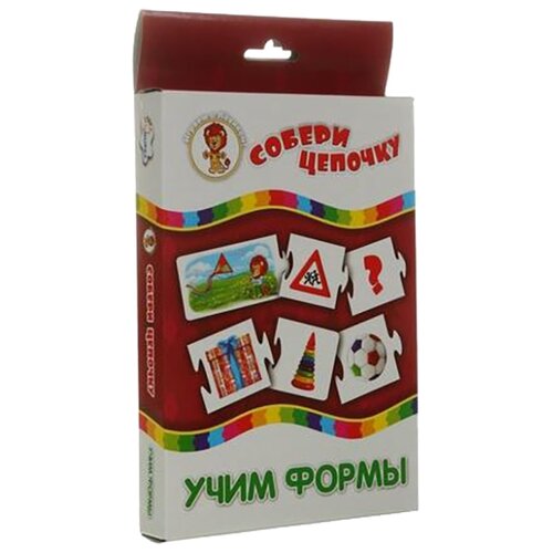 фото Настольная игра Улыбка Учим формы.Собери цепочку. Играем с Левиком