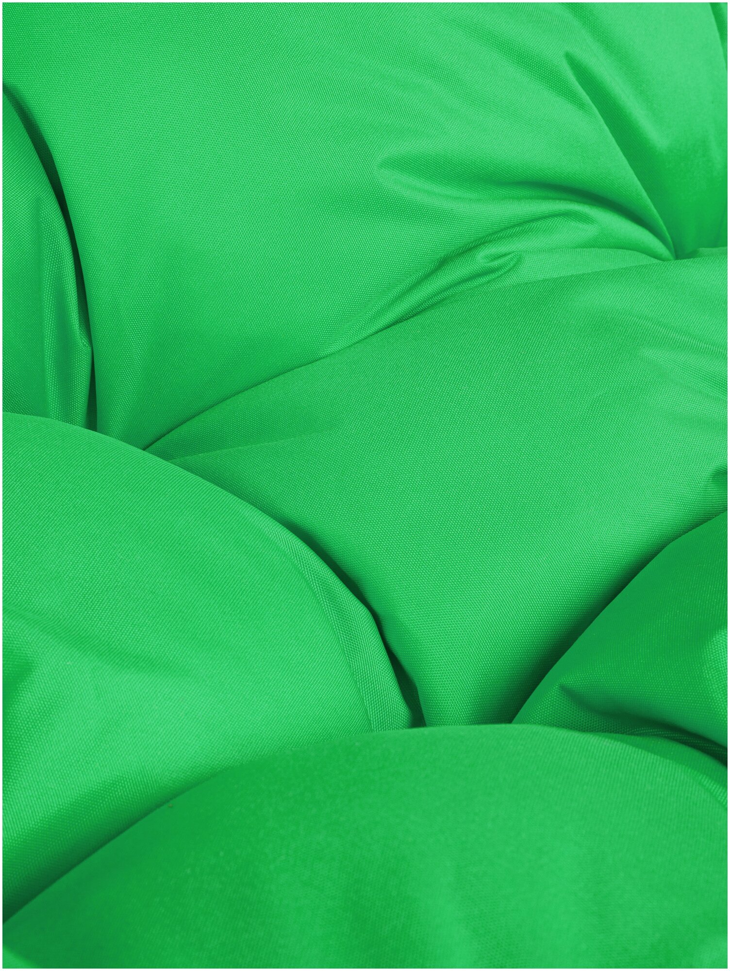 Диван M-GROUP лежебока на подставке ротанг серый, зелёная подушка - фотография № 11