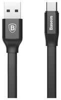 Кабель Baseus Nimble USB - USB Type-C (CATMBJ) 1.2 м черный/золотистый