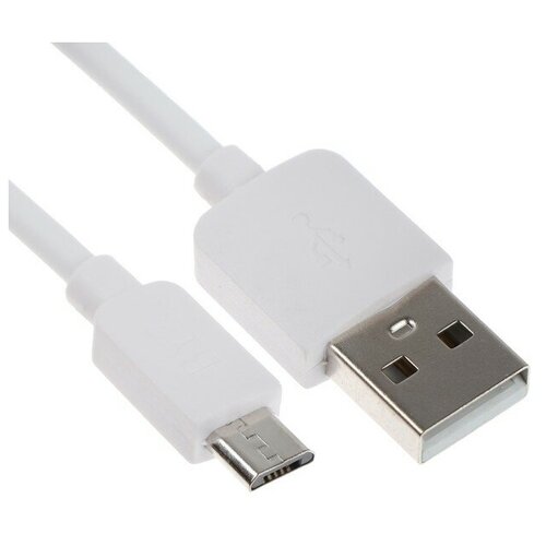 Кабель BYZ BL-641A, microUSB - USB, 1 м, ПВХ, белый