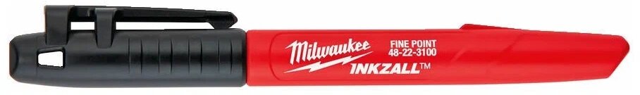 Маркер Milwaukee INKZALL строительный тонкий, черный