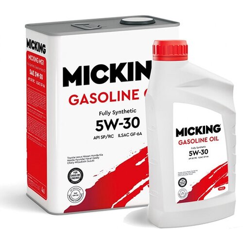 Моторное масло Micking Gasoline Oil MG1 5W-30, 5 л