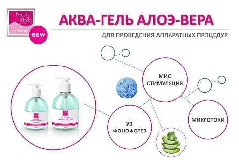 BEAUTY STYLE Гель активный Аква-гель алоэ-вера 630 мл - фото №4