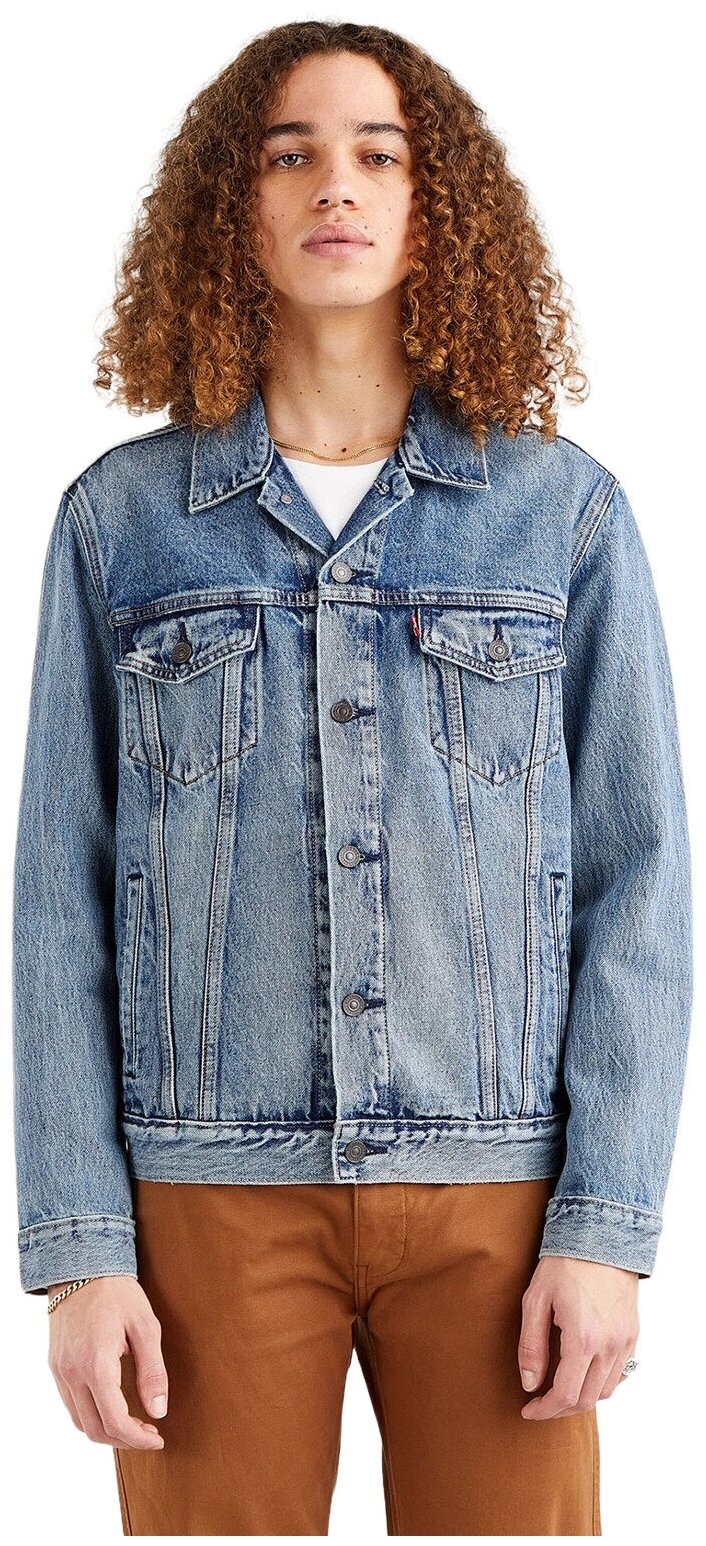 Куртка джинсовая Levi's Men The Trucker Jacket, размер S, синий