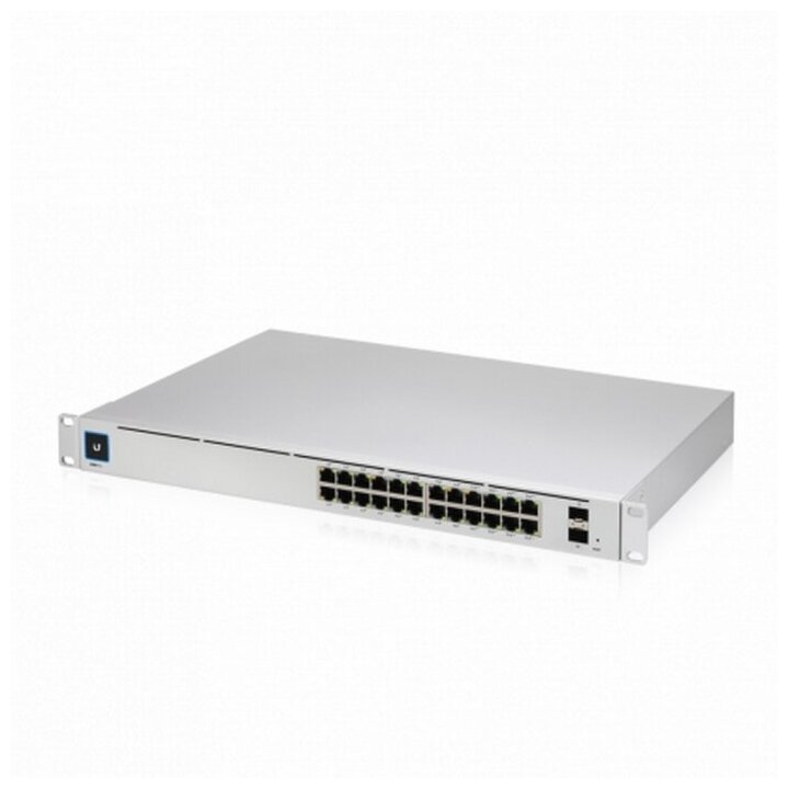 Коммутатор UniFi Switch Pro 24 PoE [USW-Pro-24-POE-EU] Ubiquiti PoE-коммутатор в стойку, 24х 1G RJ45, 2х 10G SFP+, раздача 400 Вт