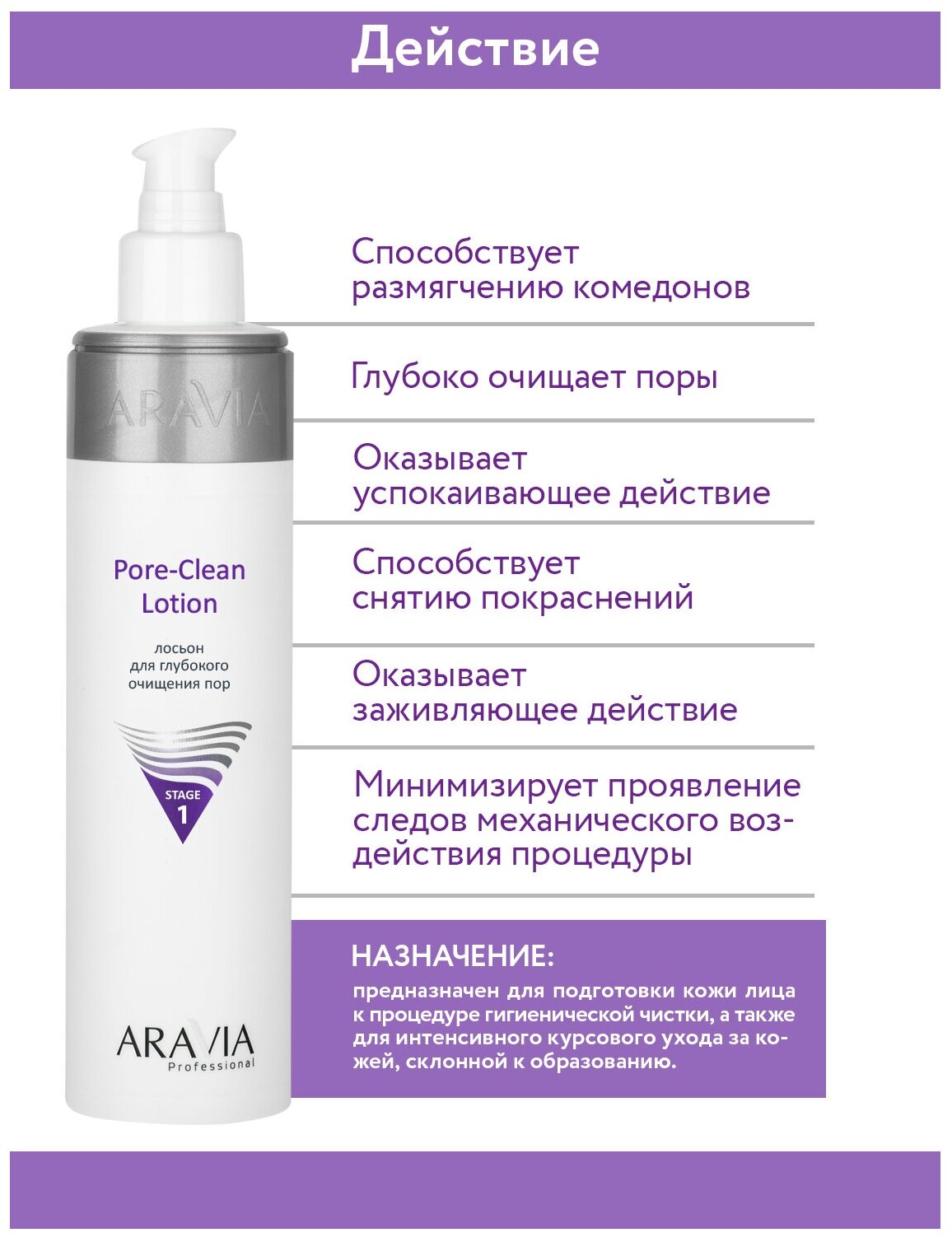 ARAVIA Лосьон для глубокого очищения пор Pore-Clean Lotion, 250 мл