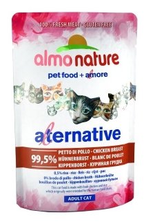 Влажный корм для кошек Almo Nature Alternative, с куриной грудкой 24 шт. х 55 г (кусочки в бульоне) - фотография № 4