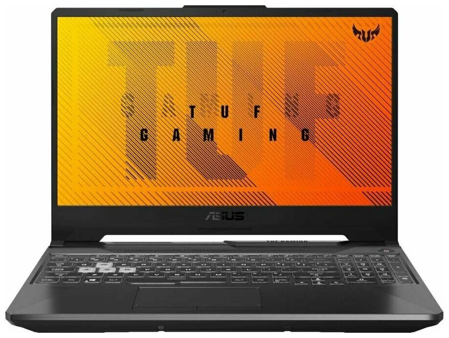 ASUS TUF GAMING A15 FA506ICB-HN105 15.6" 1920 x 1080 IPS, 144 Гц, несенсорный, AMD Ryzen 5 4600H 3000 МГц, 16 ГБ DDR4, SSD 512 ГБ, видеокарта NVIDIA GeForce RTX 3050 4 ГБ, российская клавиатура, цвет крышки черный