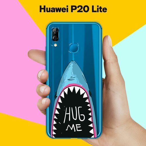 Силиконовый чехол Акула на Huawei P20 Lite