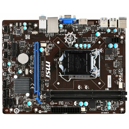 Мат плата MSI H81M-E33 RTL LGA1150 PCI-E DsubHDMI GbLAN SATA MicroATX 2DDR3 619000₽