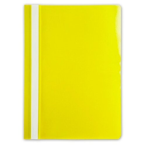Папка-скоросшиватель LITE (А4, 0.11мм, до 100л., пластик) желтая, 1шт.