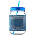 Тамблер asobu Jeans jar (0,75 л) - изображение