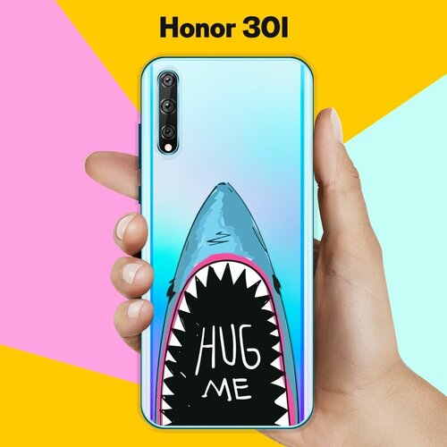 Силиконовый чехол Акула на Honor 30i силиконовый чехол на honor 30i хонор 30i сочные лимоны прозрачный