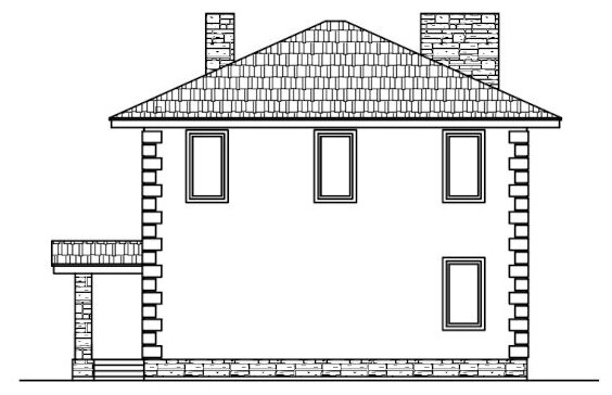 Проект газобетонного дома Catalog-Plans-40-04BY (157,29кв.м, 10x9,5м, газобетон 400) - фотография № 4