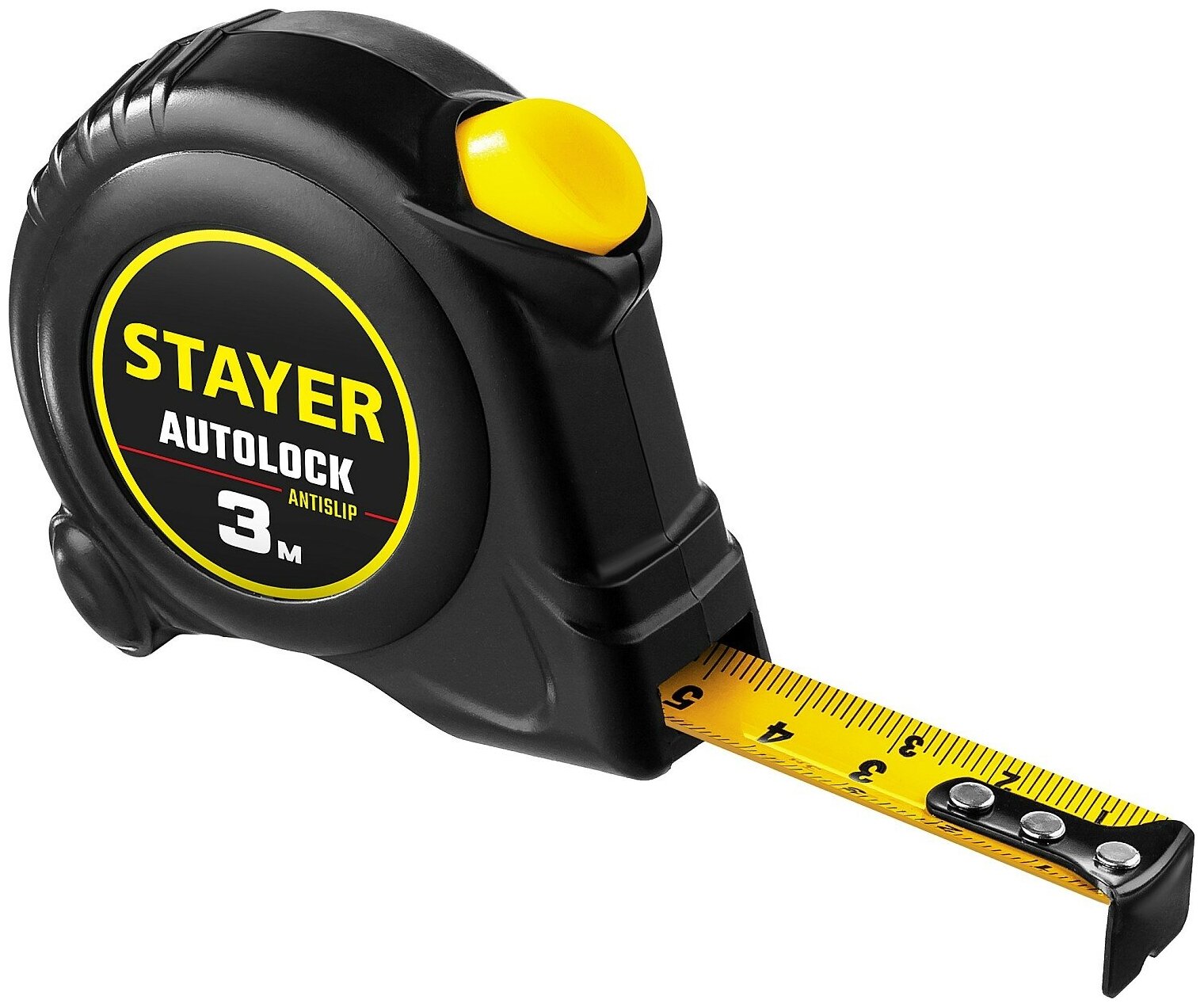 STAYER AutoLock, 3 м х 16 мм, рулетка с автостопом (2-34126-03-16)