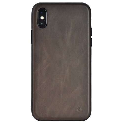 фото Чехол Gurdini Premium Leather для Apple iPhone X/Xs gray