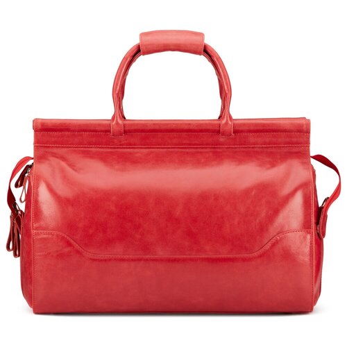 Кожаный дорожный саквояж 