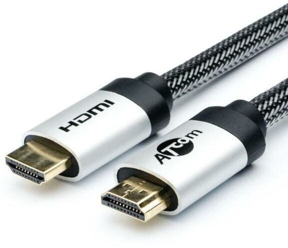 Кабель HDMI 15м Atcom AT5263 круглый серый