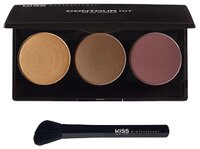 Kiss New York Professional Палетка для контурирования с кистью Contour Kit 01, light