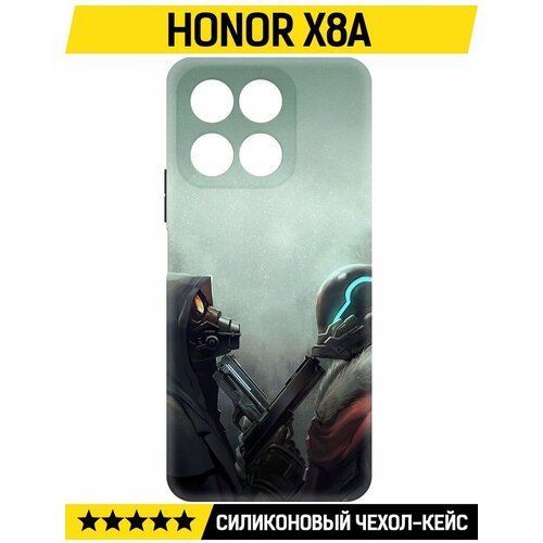 Чехол-накладка Krutoff Soft Case Cтандофф 2 (Standoff 2) - Противостояние для Honor X8a черный