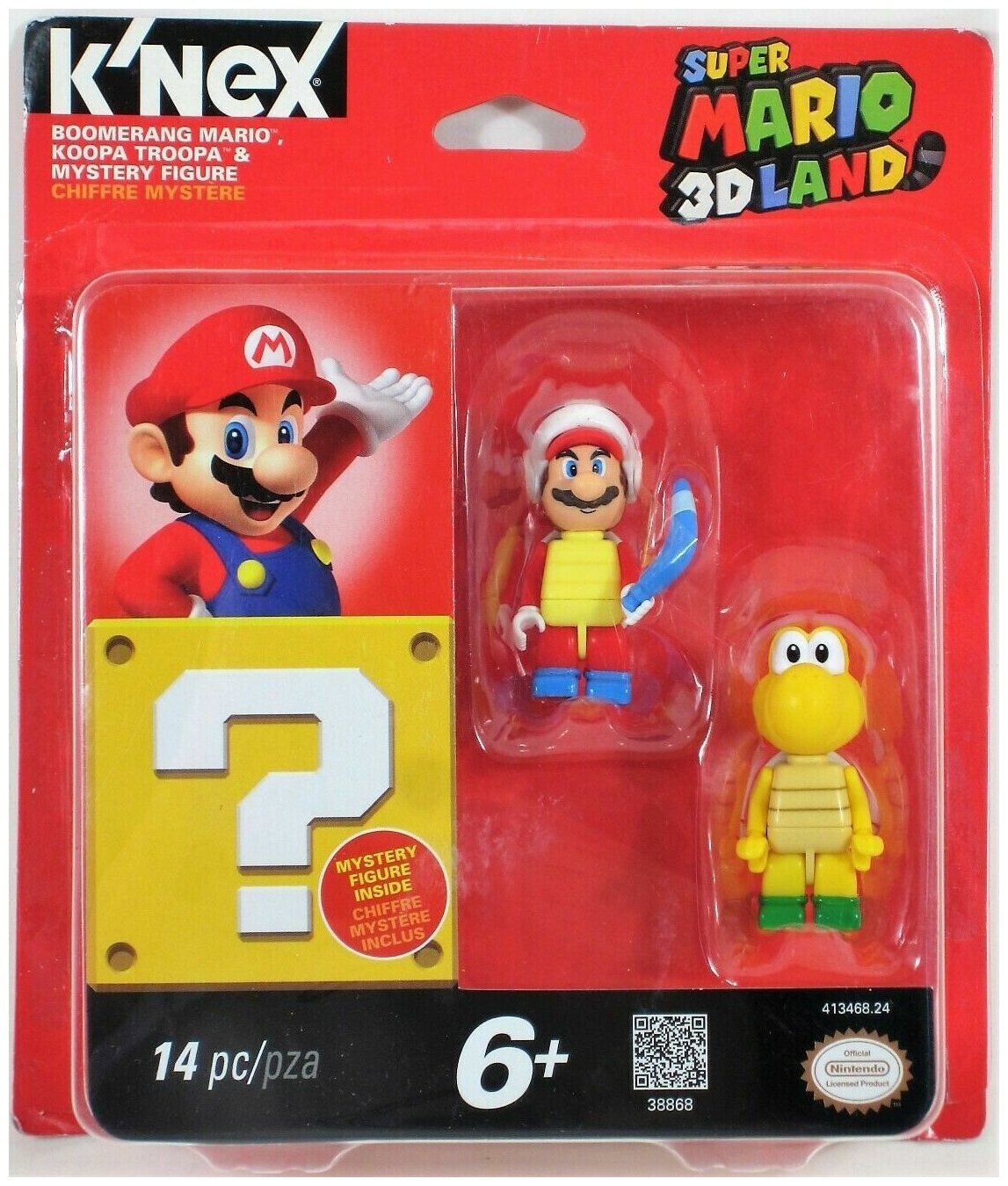Набор мини-фигурок Марио Бумеранг и Купа Трупа + 1 фигурка сюрприз K'NEX Super Mario 3D Land Boomerang Mario & Koopa Troopa Nintendo