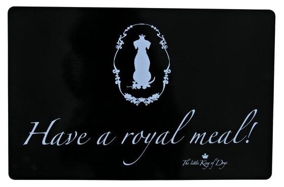 TRIXIE коврик под миску «HAVE A ROYAL MEAT!» (44 x 28 см) - фотография № 1