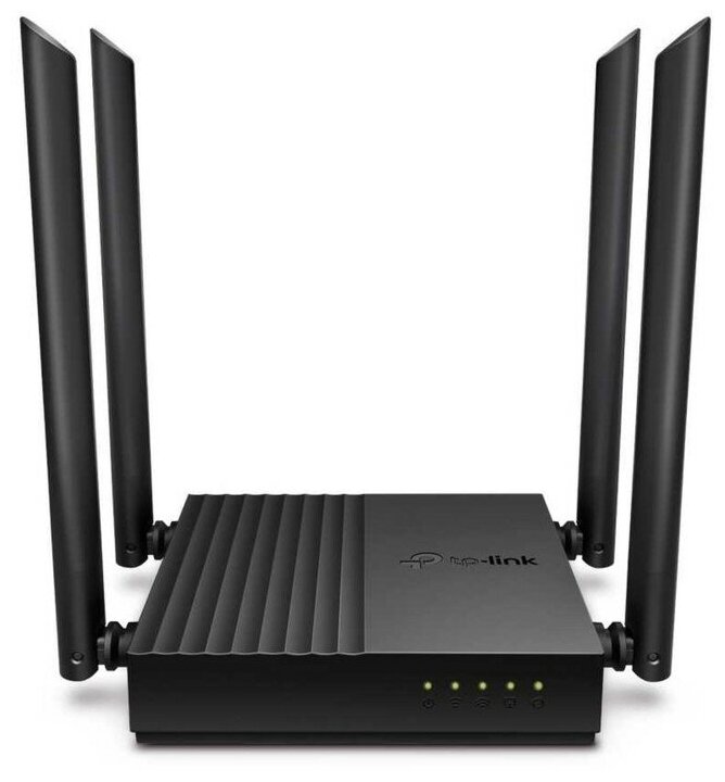 Wi-Fi роутер TP-Link Archer C64, 1167 Мбит/с, 4 порта 1000 Мбит/с, чёрный