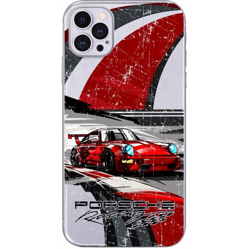 Силиконовый чехол Mcover для Apple iPhone 12 Pro с рисунком Автомобиль Porsche 911 силиконовый чехол mcover для apple iphone 11 с рисунком автомобиль porsche 911