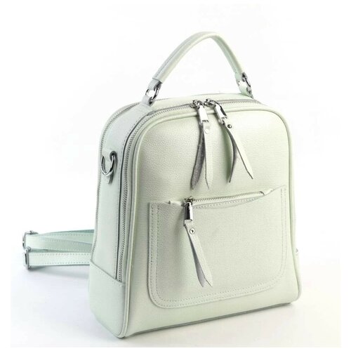 фото Женский кожаный рюкзак 88001-е грин (122429) fuzi house