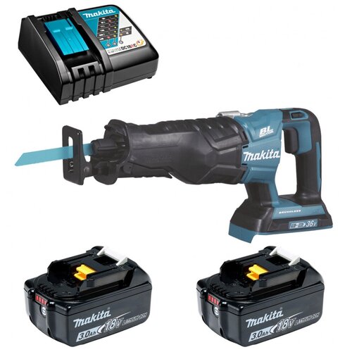 Пила сабельная аккумуляторная 255мм 36В Li-Ion 2x3Ач зу Makita DJR360RF2 4344000₽