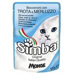Simba Cat Pouch паучи для кошек форель с треской 100 гр х 24 - изображение