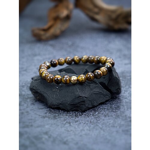фото Браслет мужской из бусин четки керамические кошачий глаз 2beman