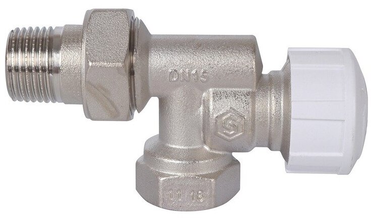 Клапан термостатический осевой STOUT - 1/2" x 1/2" (ВР/НР-американка, PN10, Tmax 110°C)