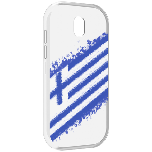 Чехол MyPads флаг Греции для Caterpillar S42 задняя-панель-накладка-бампер